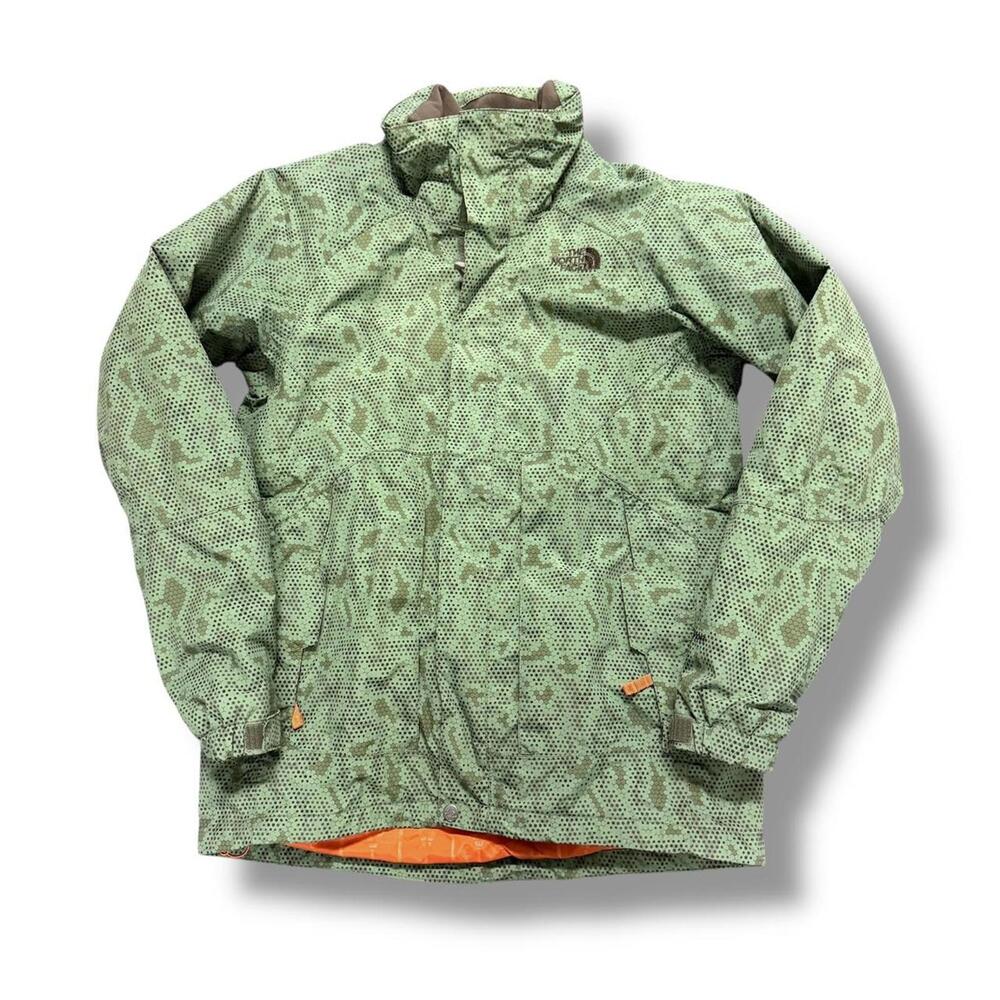 Green Digital Camo North Face Windbreaker